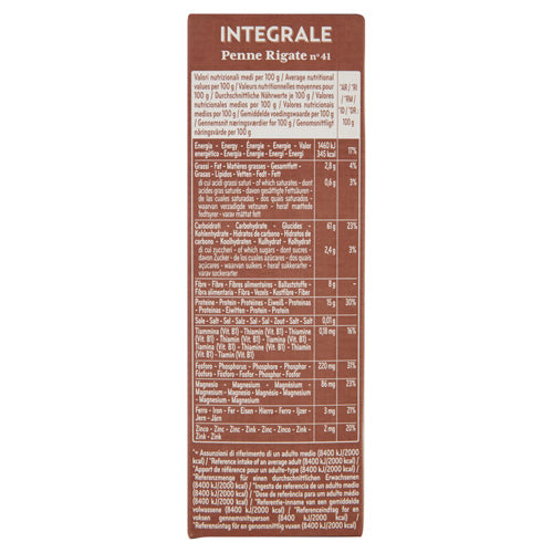 DE CECCO 41 PENNE RIGATE INTEGRALE